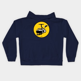 Spinning Reel Sign Kids Hoodie